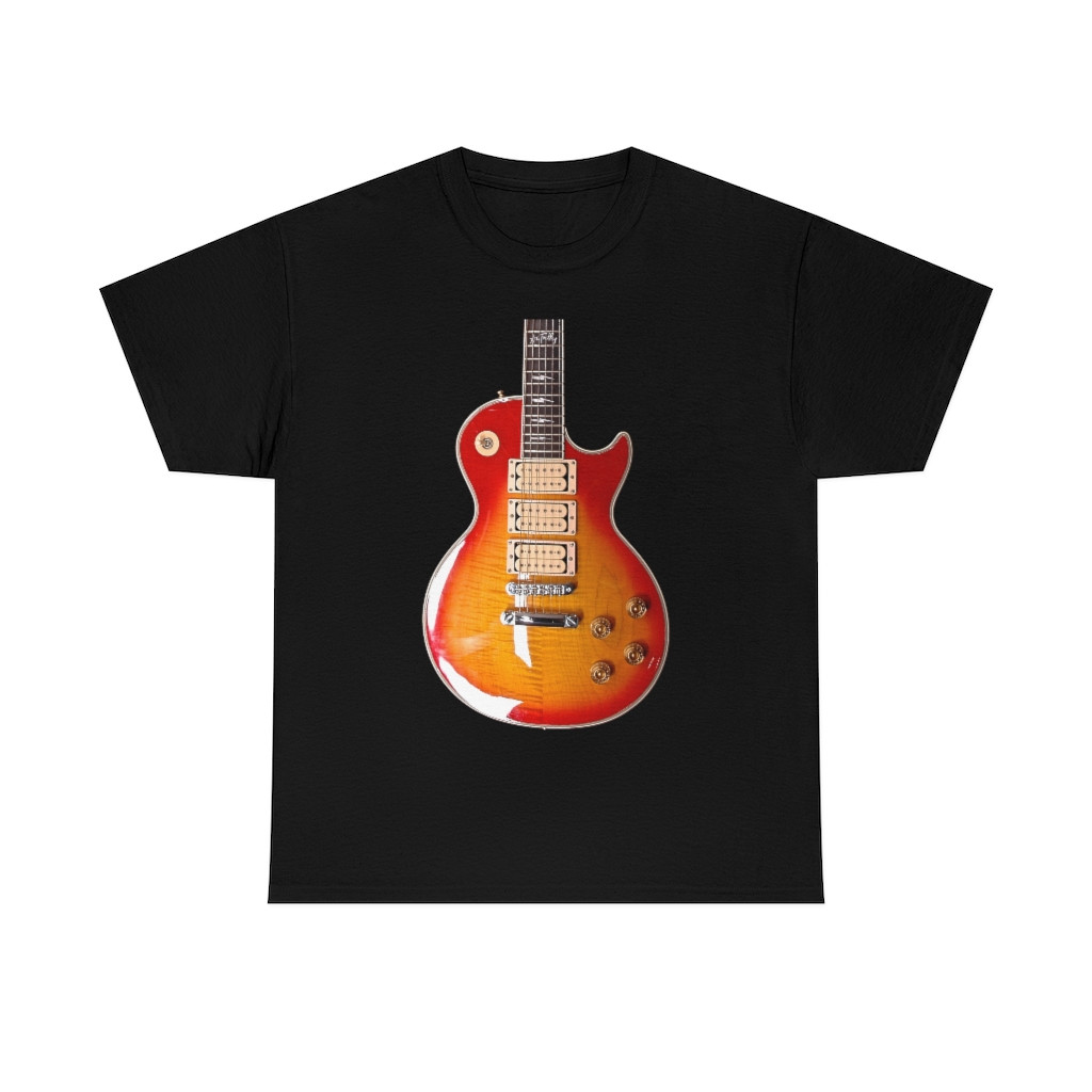 KISS Ace Frehley's Gibson Les Paul Guitar Short Sleeve Tee T Shirt