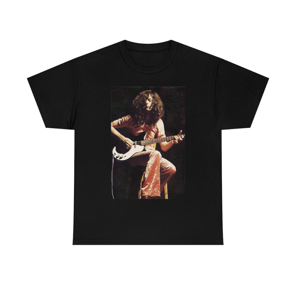 Young Jimmy Page and his Danelectro guitar short Sleeve Tee