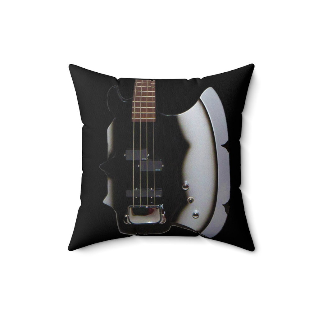 KISS Gene Simmons Axe Bass Guitar  Pillow Spun Polyester Square Pillow gift