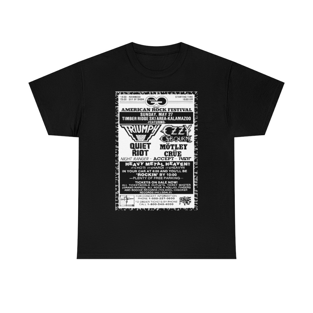 Heavy Metal Heaven Fest Flyer Unisex Heavy Cotton Tee