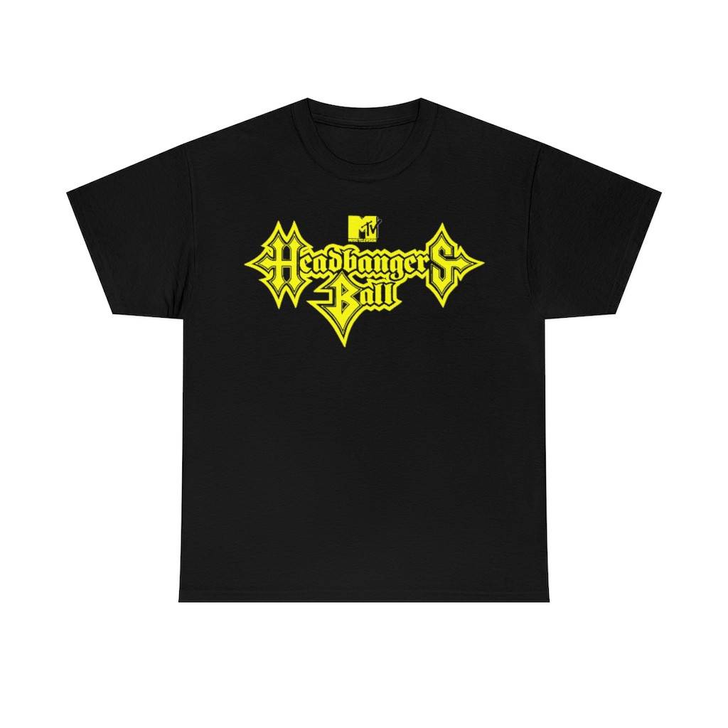 MTV Headbangers Ball Yellow  Short Sleeve Tee