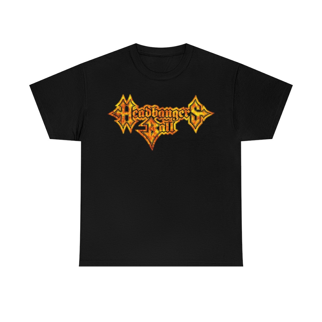 Headbangers Ball Flames Short Sleeve Tee