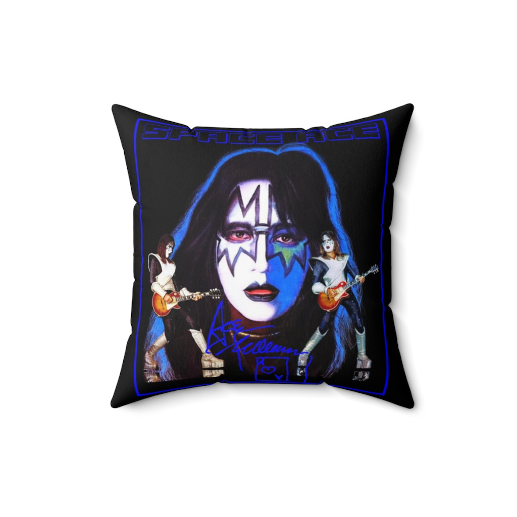 Ace Frehley of KISS Space Ace Army Pillow Spun Polyester Square Pillow gift