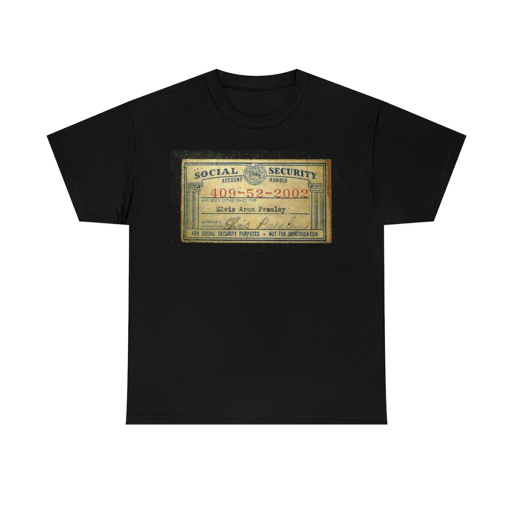 Elvis Presley's Social Security Card Short Sleeve Tee