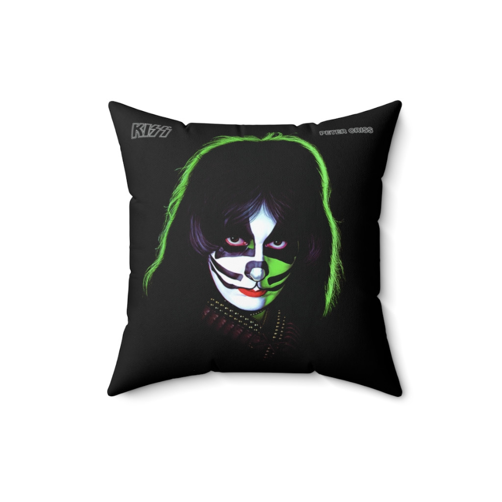 KISS Peter Criss Solo Pillow Spun Polyester Square Pillow gift