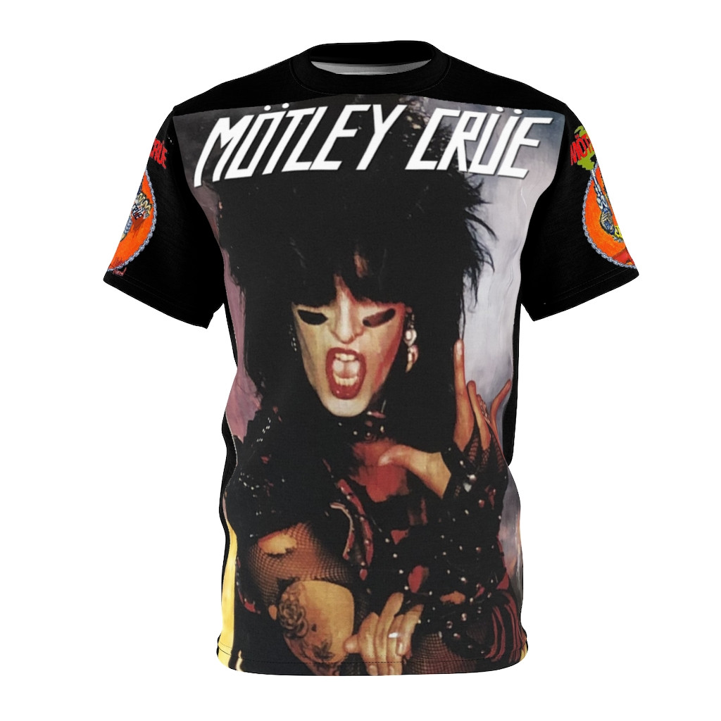 Motley Crue Nikki Sixx  Unisex AOP Cut & Sew Tee