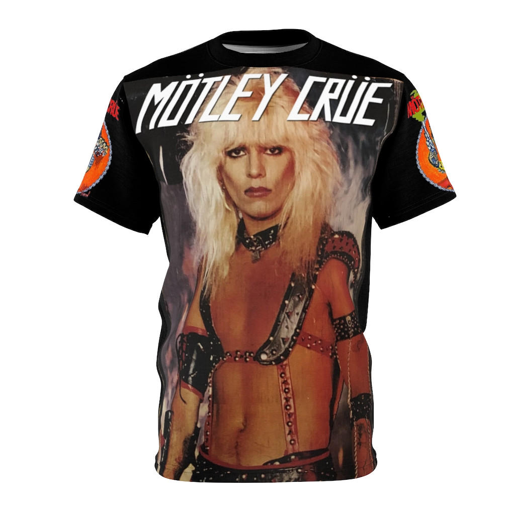 Motley Crue Vince Neil  Unisex AOP Cut & Sew Tee