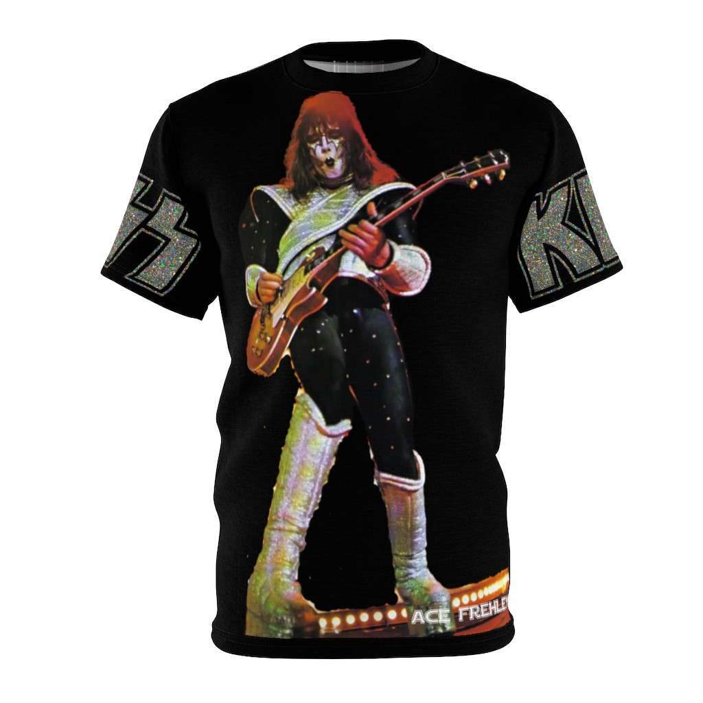 KISS Ace Frehley Lead Guitar  Unisex AOP Cut & Sew Tee