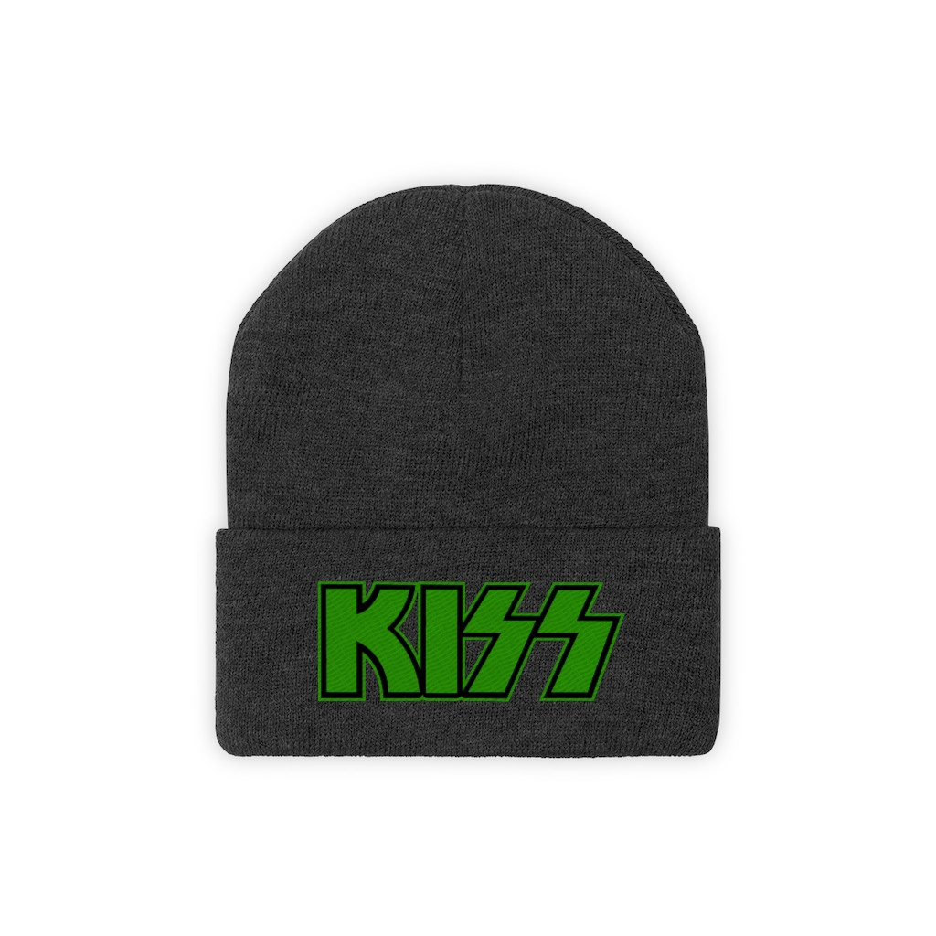 KISS Logo green Knit Beanie