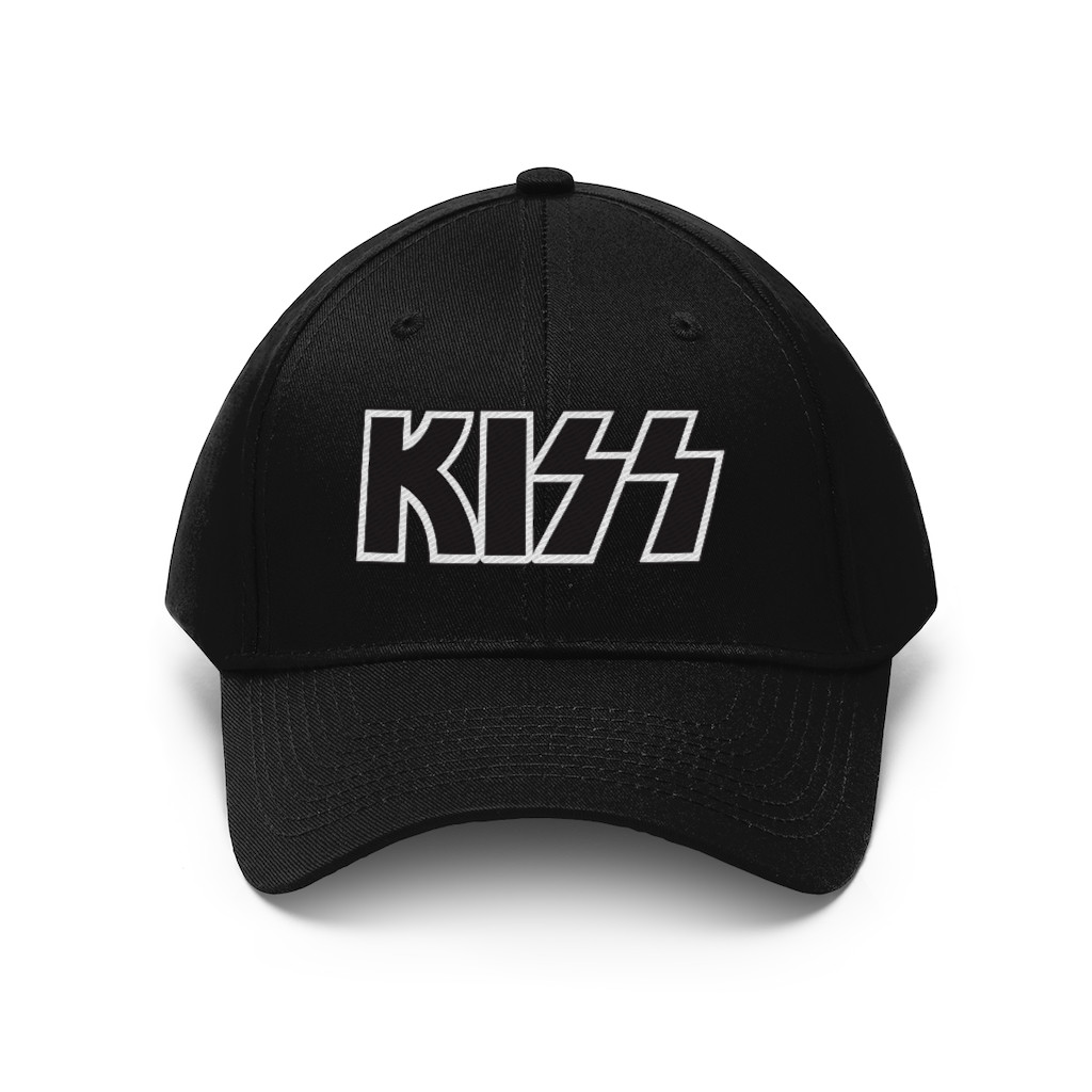 KISS Logo black Unisex Twill Hat