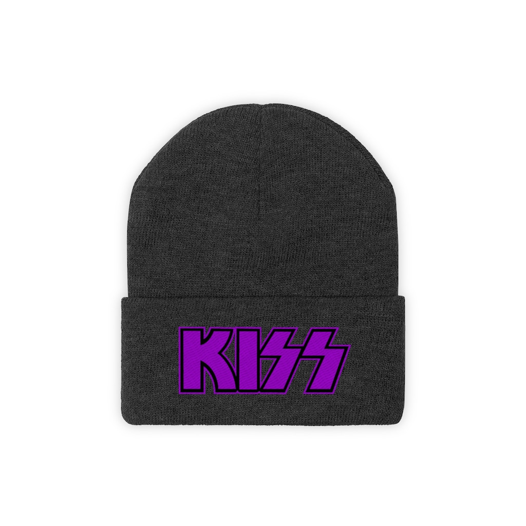 KISS Logo purple Knit Beanie