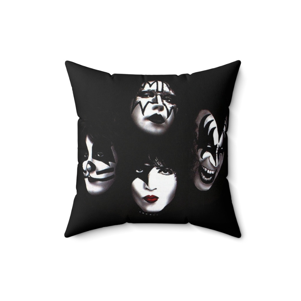 KISS Pillow Spun Polyester Square Pillow gift