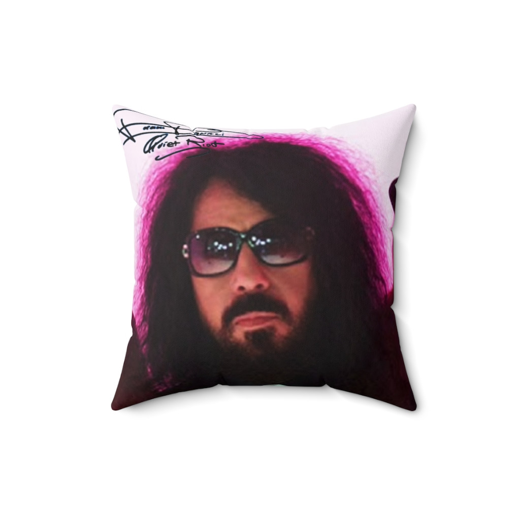 QUIET RIOT Frankie Banali R.I.P. Pillow Spun Polyester Square Pillow gift