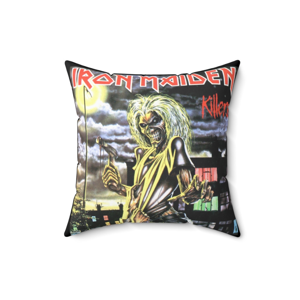 IRON MAIDEN Killers Spun Polyester Square Pillow gift