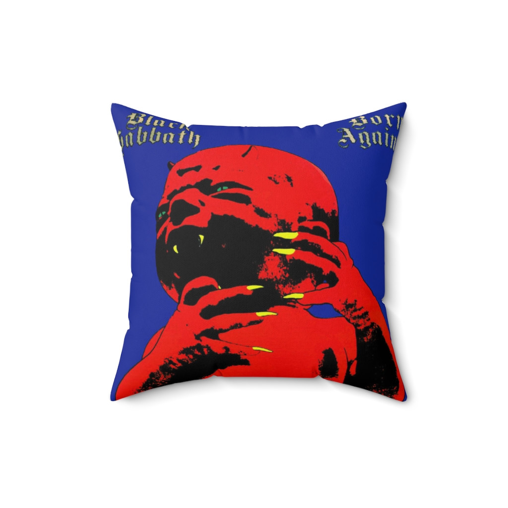 BLACK SABBATH Born Again Spun Polyester Square Pillow gift