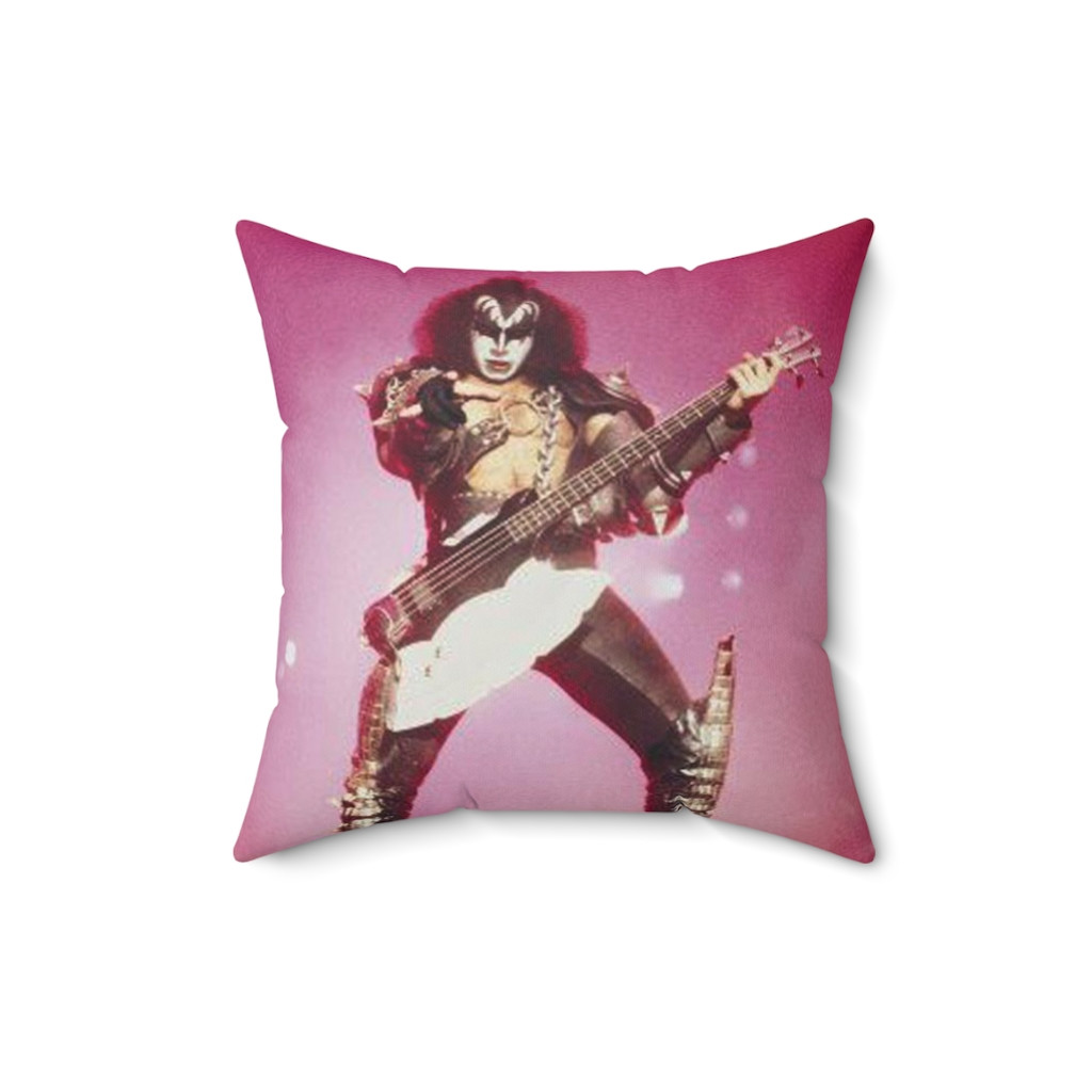 KISS Gene Simmons 1983 Pillow Spun Polyester Square Pillow gift
