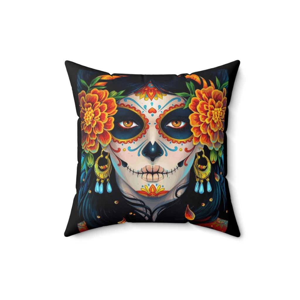 SUGAR SKULL Pillow Spun Polyester Square Pillow gift