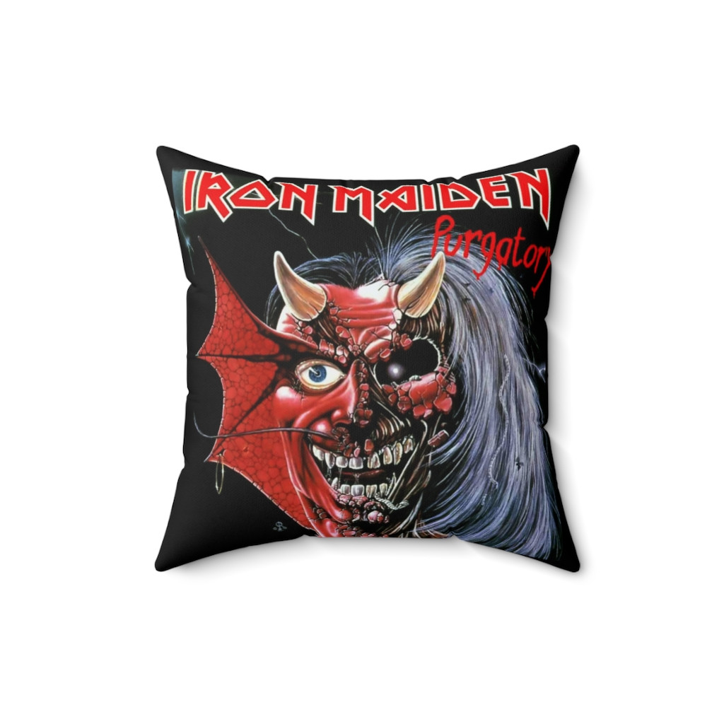 IRON MAIDEN Purgatory Spun Polyester Square Pillow gift
