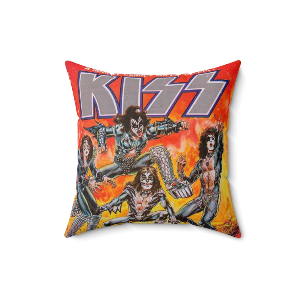 KISS COMIC Book 1 Spun Polyester Square Pillow