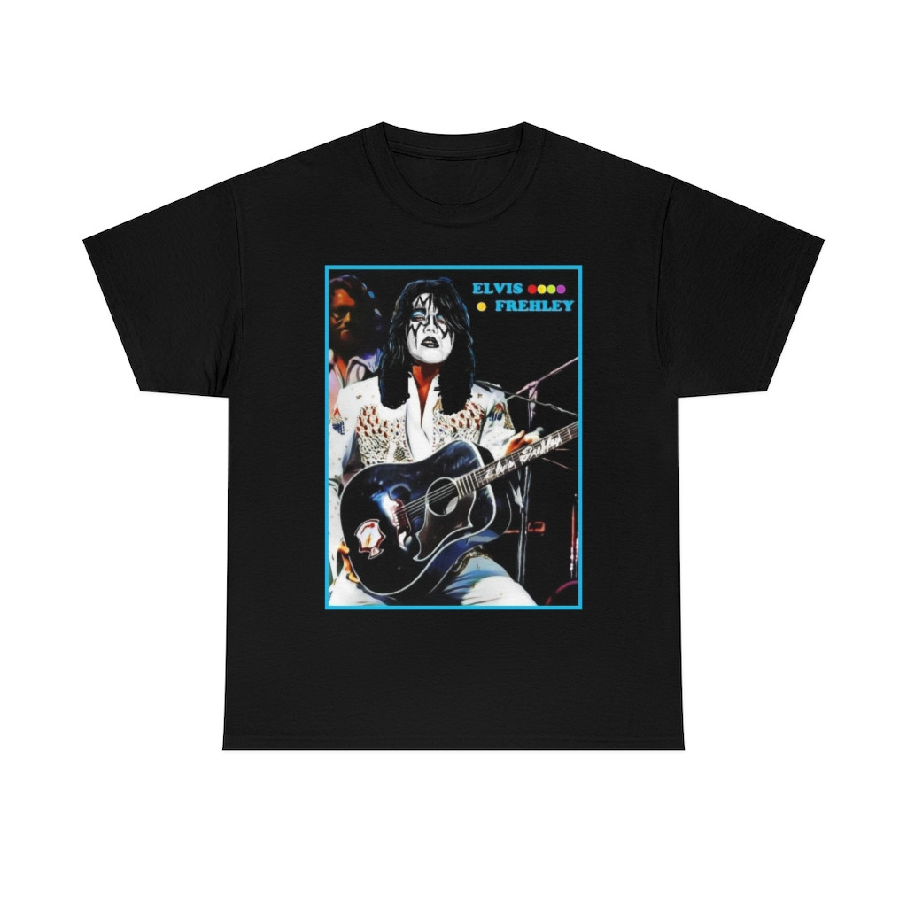 Elvis Frehley Kiss mash up Short Sleeve Tee