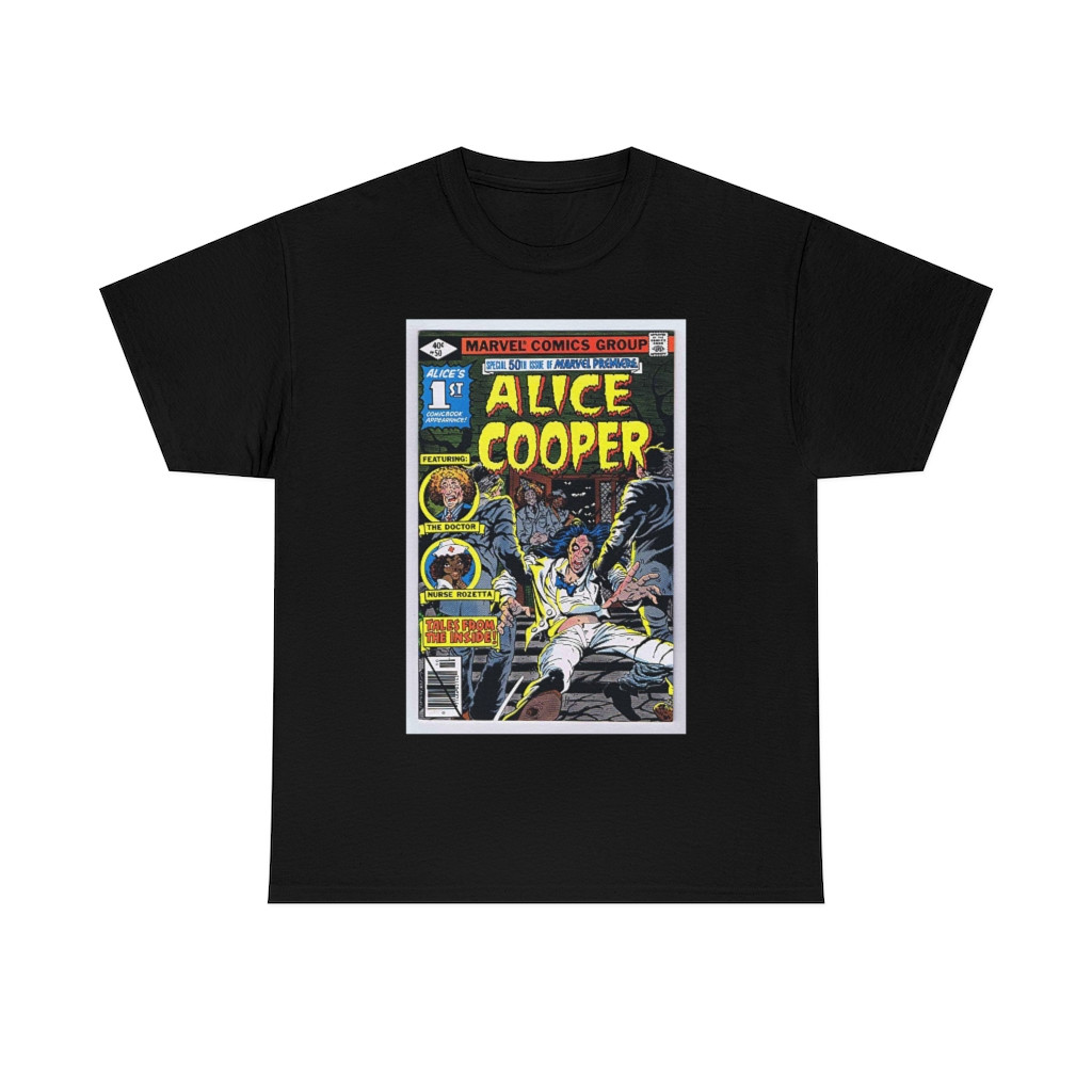 Alice Cooper Marvel Comic Book cover  Men's Short Sleeve T Shirt