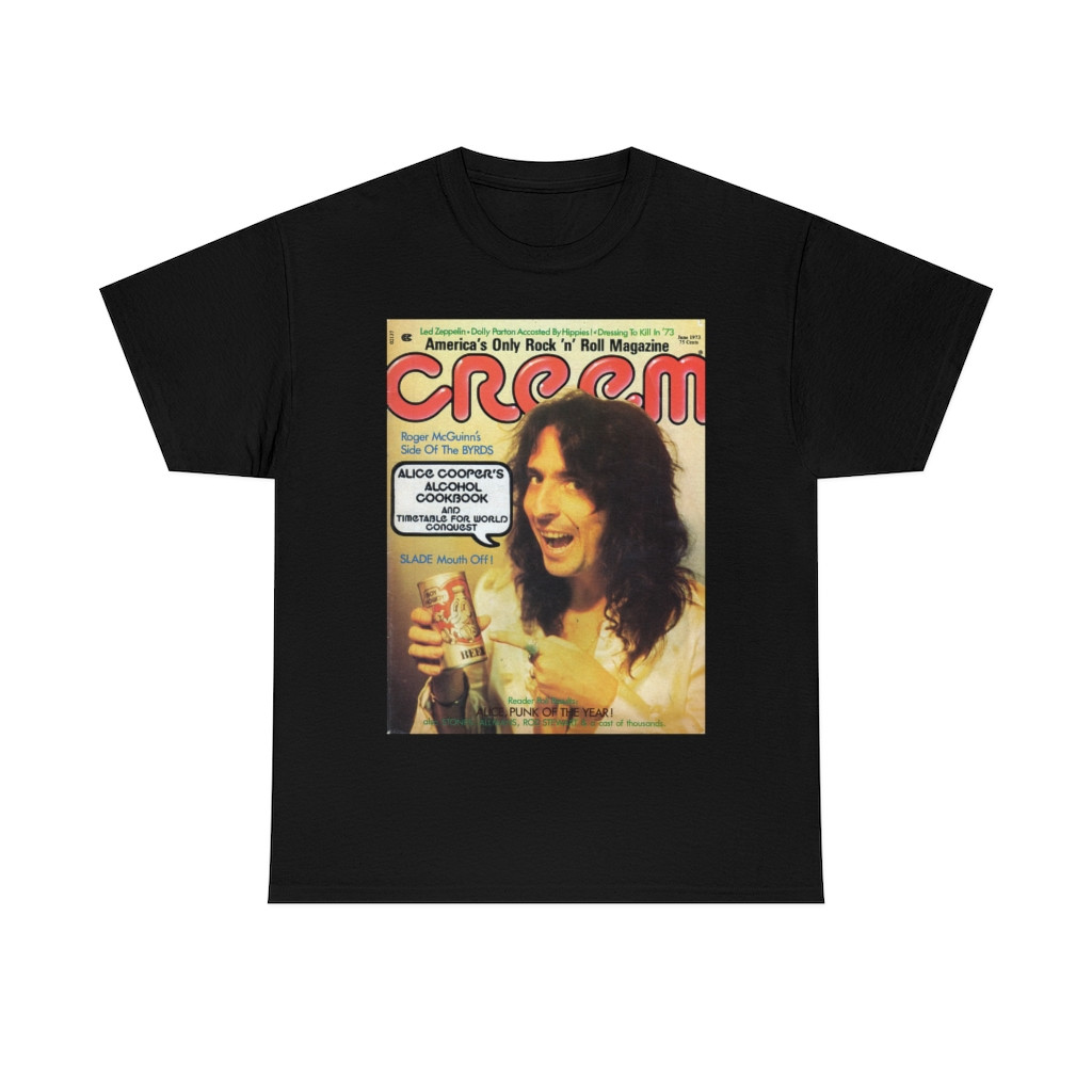 Alice Cooper on the cover Unisex Heavy Cotton Tee