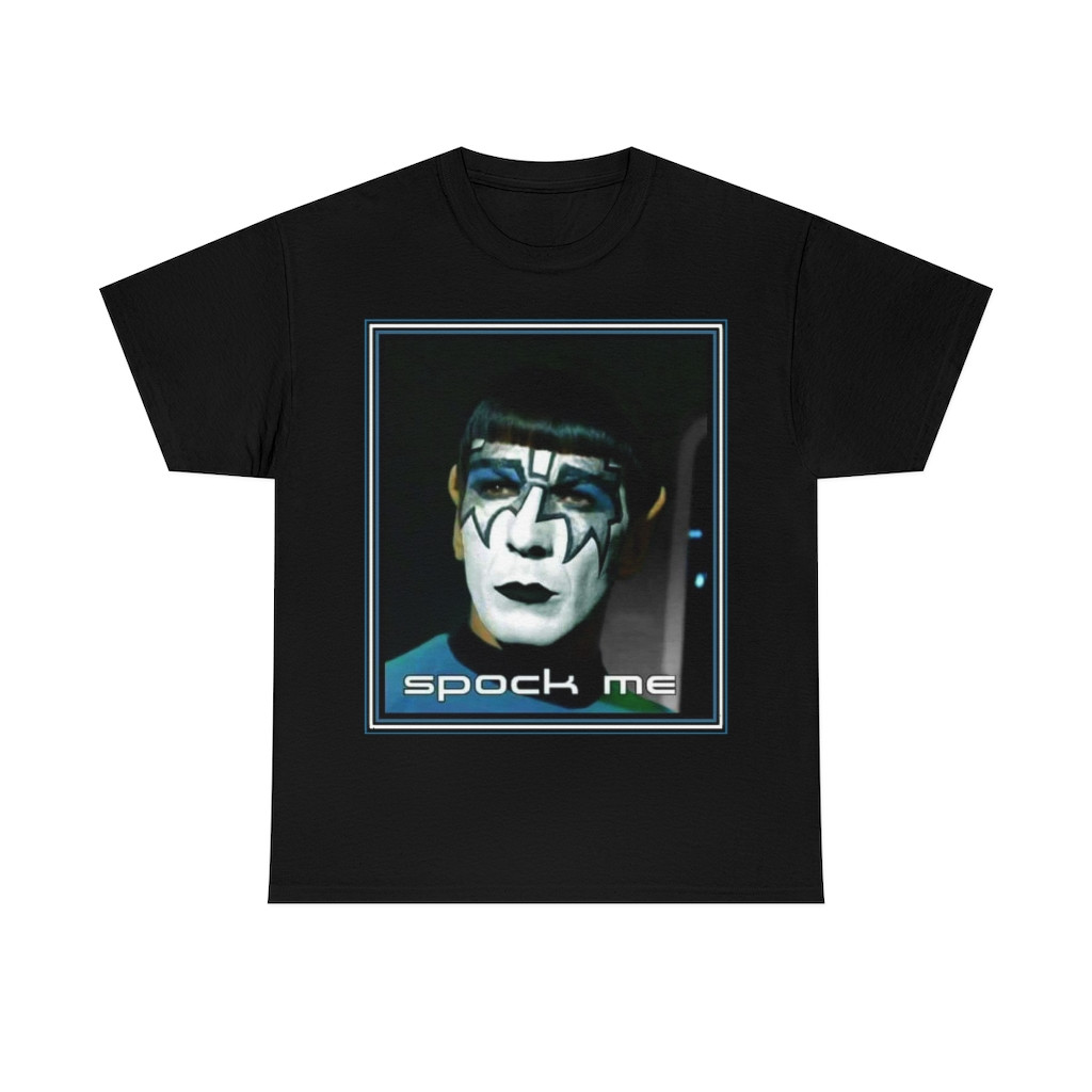 Ace Kiss make up Live long and rock hard Spock Me  Men's Short Sleeve Tee