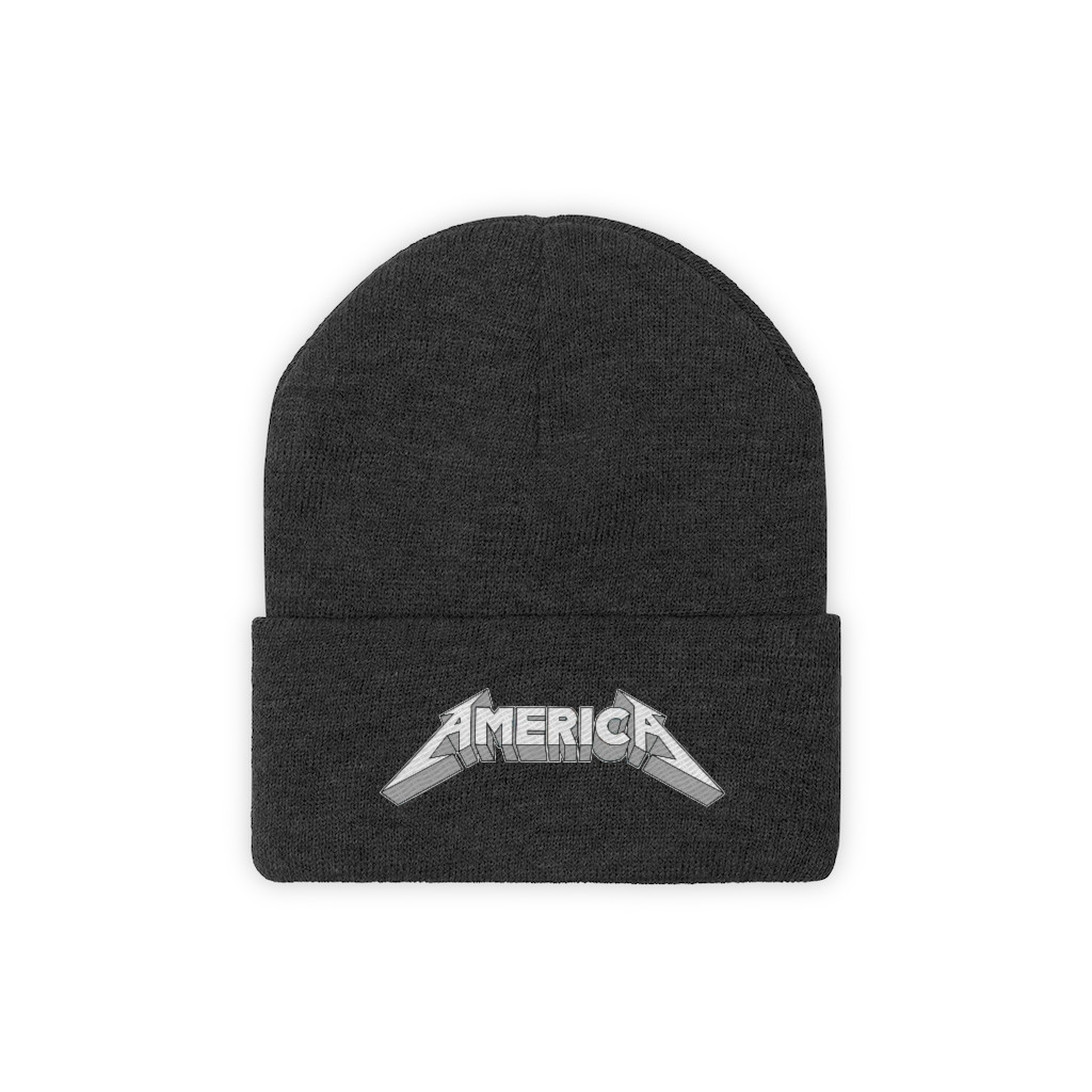 AMERICA metallica style  Knit Beanie