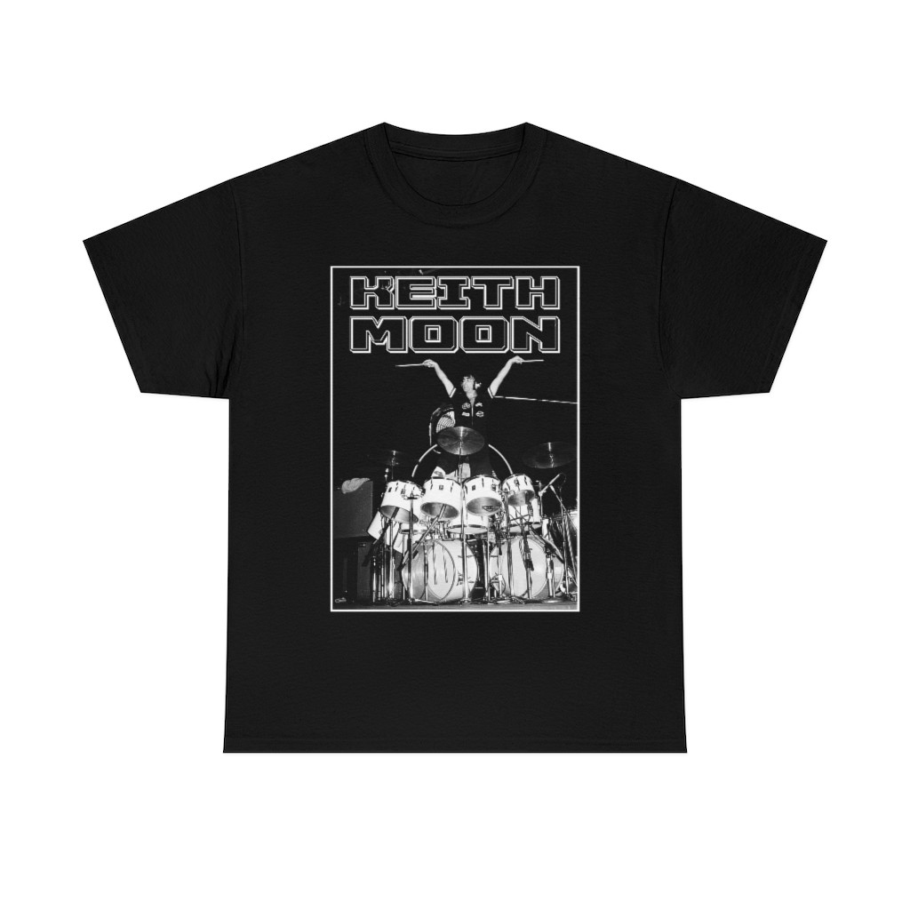 The Who's Keith Moon on the drums Short Sleeve Tee