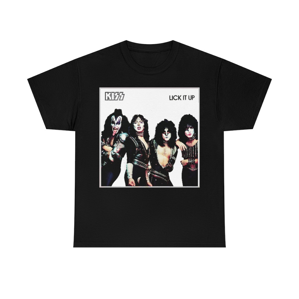 KISS Lick It Up with Creatures Costumes  Men's Short Sleeve T Shirt