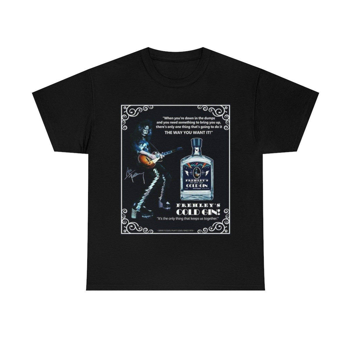 KISS Cold Gin faux ad Men's Short Sleeve T Shirt