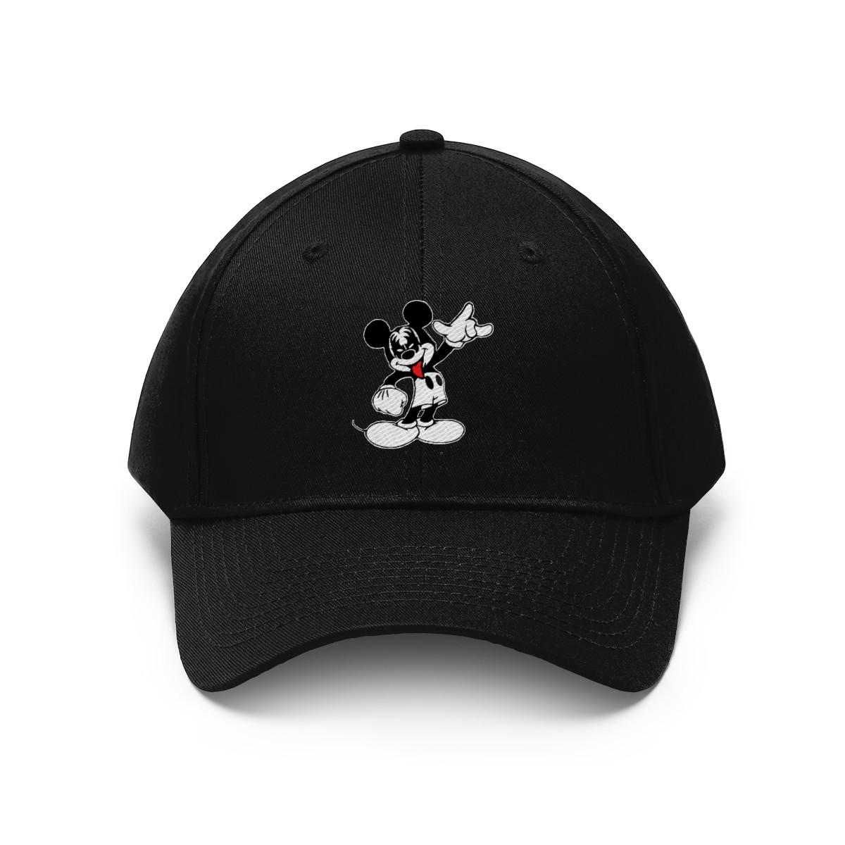 Rockin Rat in Demon make up Unisex Twill Hat