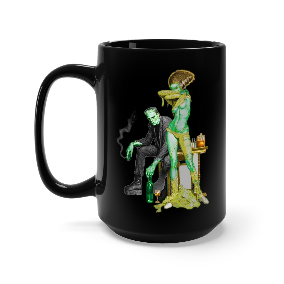The Frankensteins  Black Mug 15oz