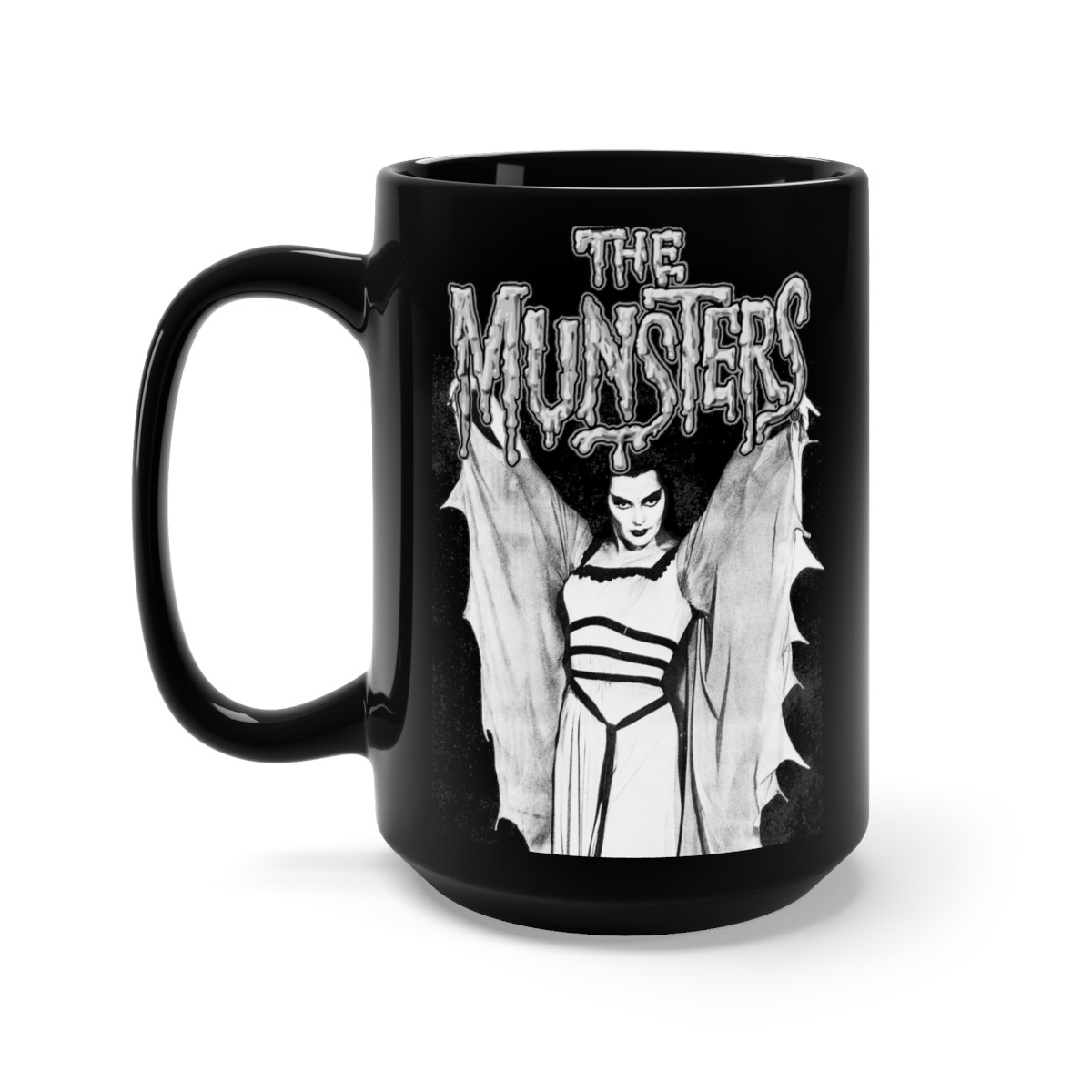 The Munsters Lilly  Black Mug 15oz