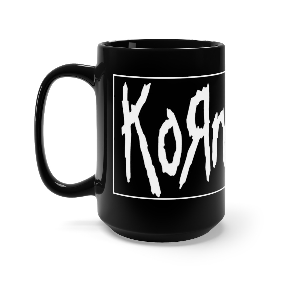 KORN logo   Black Mug 15oz