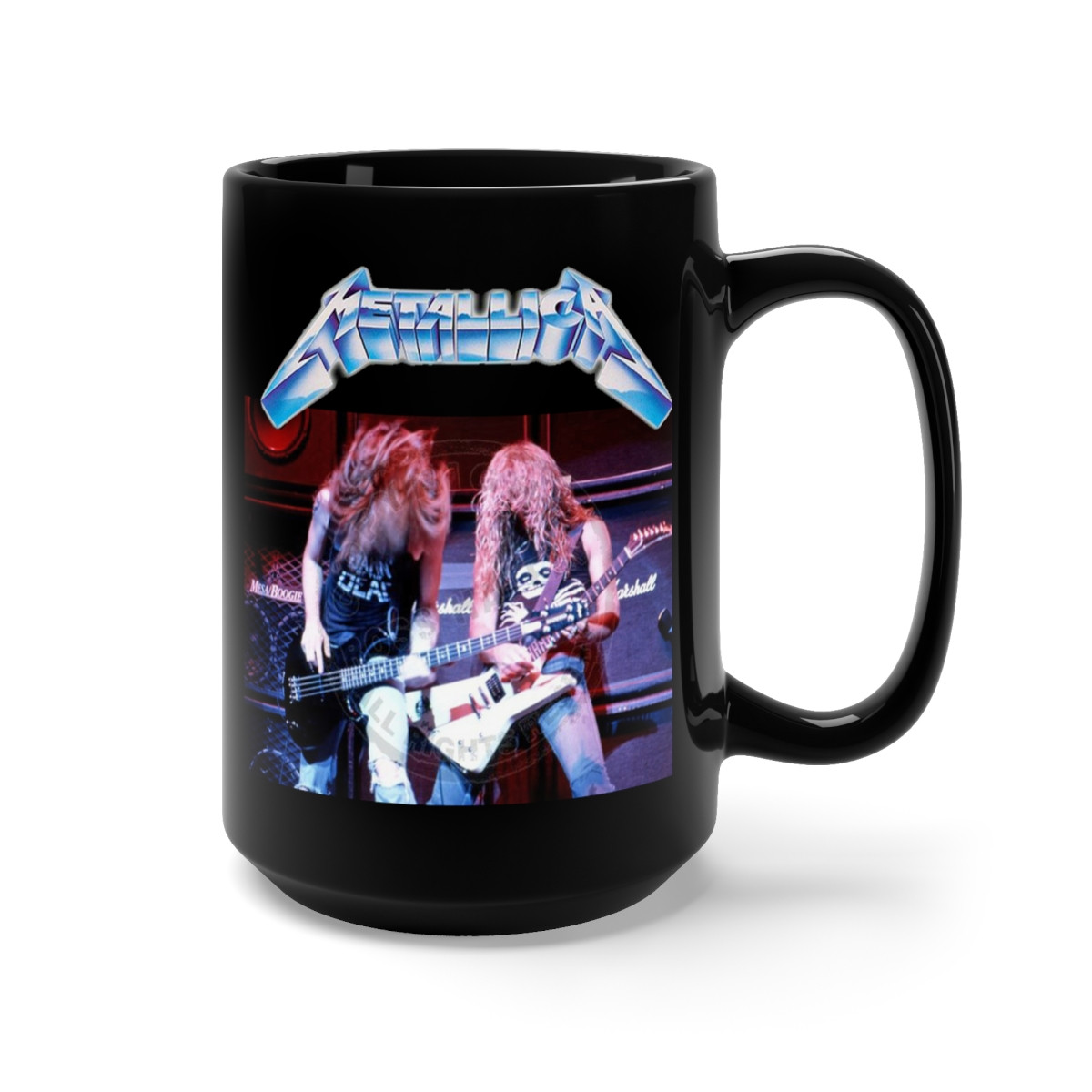Metallica James and Cliff  Black Mug 15oz