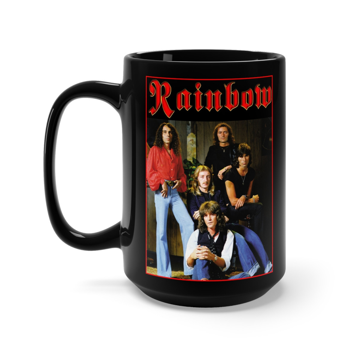 RAINBOW Blackmore and Dio Black Mug 15oz