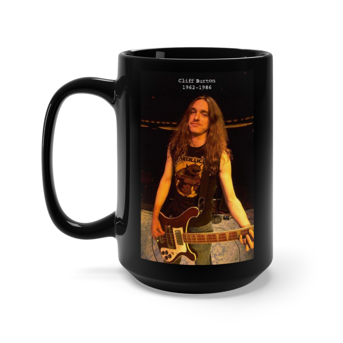 Metallica Cliff Burton Black Mug 15oz