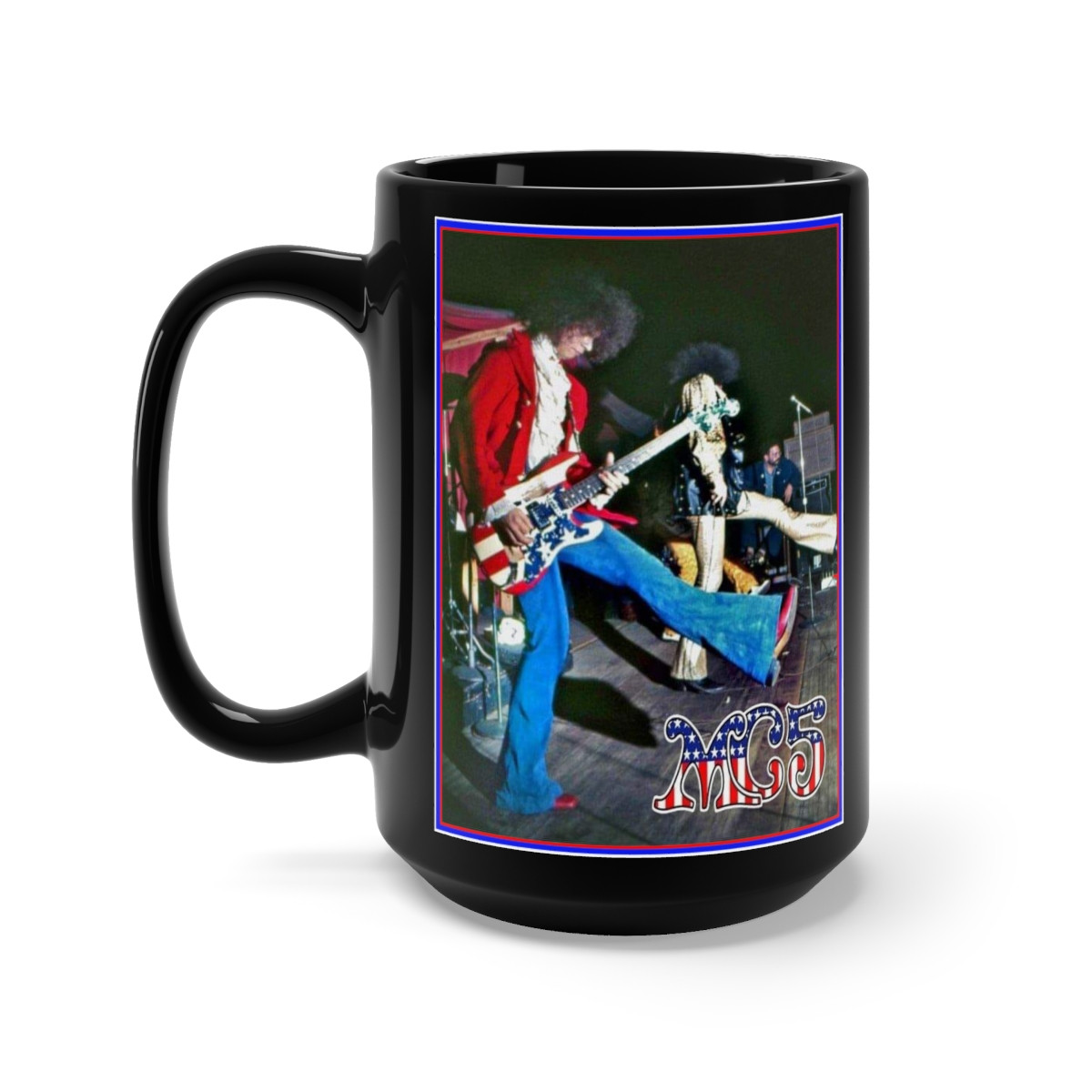 The infamous MC5 Kick out the JAMS Black Mug 15oz