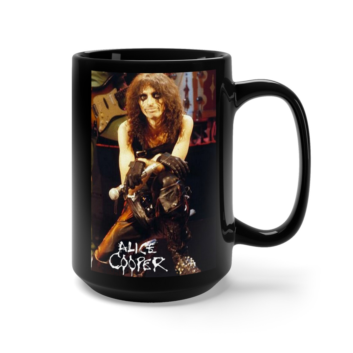 ALICE COOPER On Stage 1979 Black Mug 15oz
