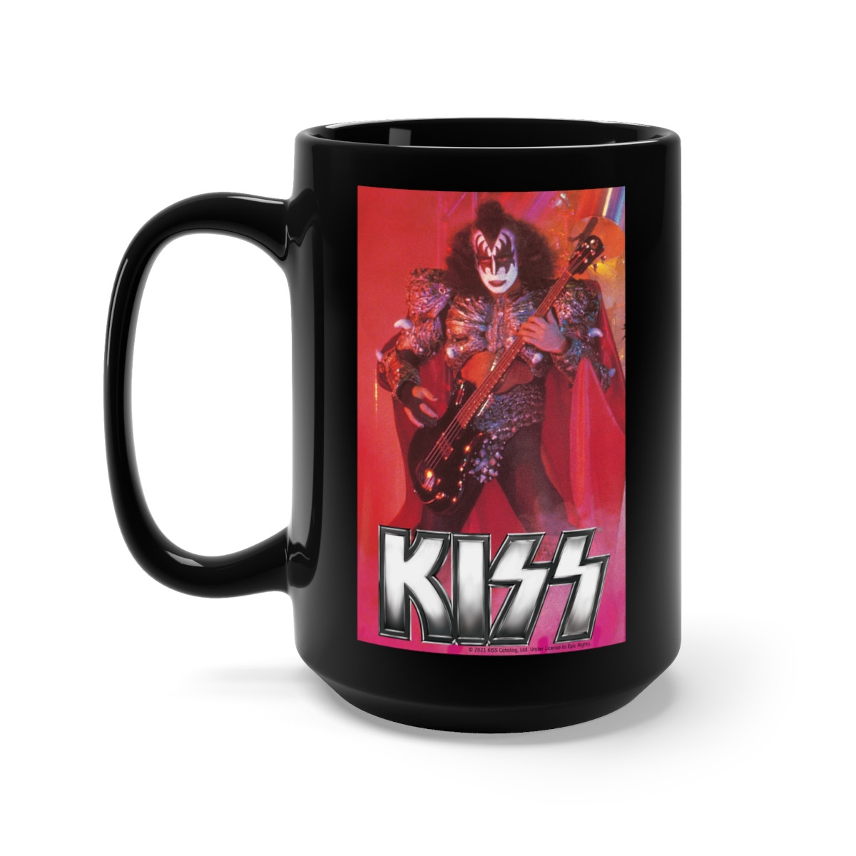 KISS Unmasked Tour Gene Black Mug 15oz
