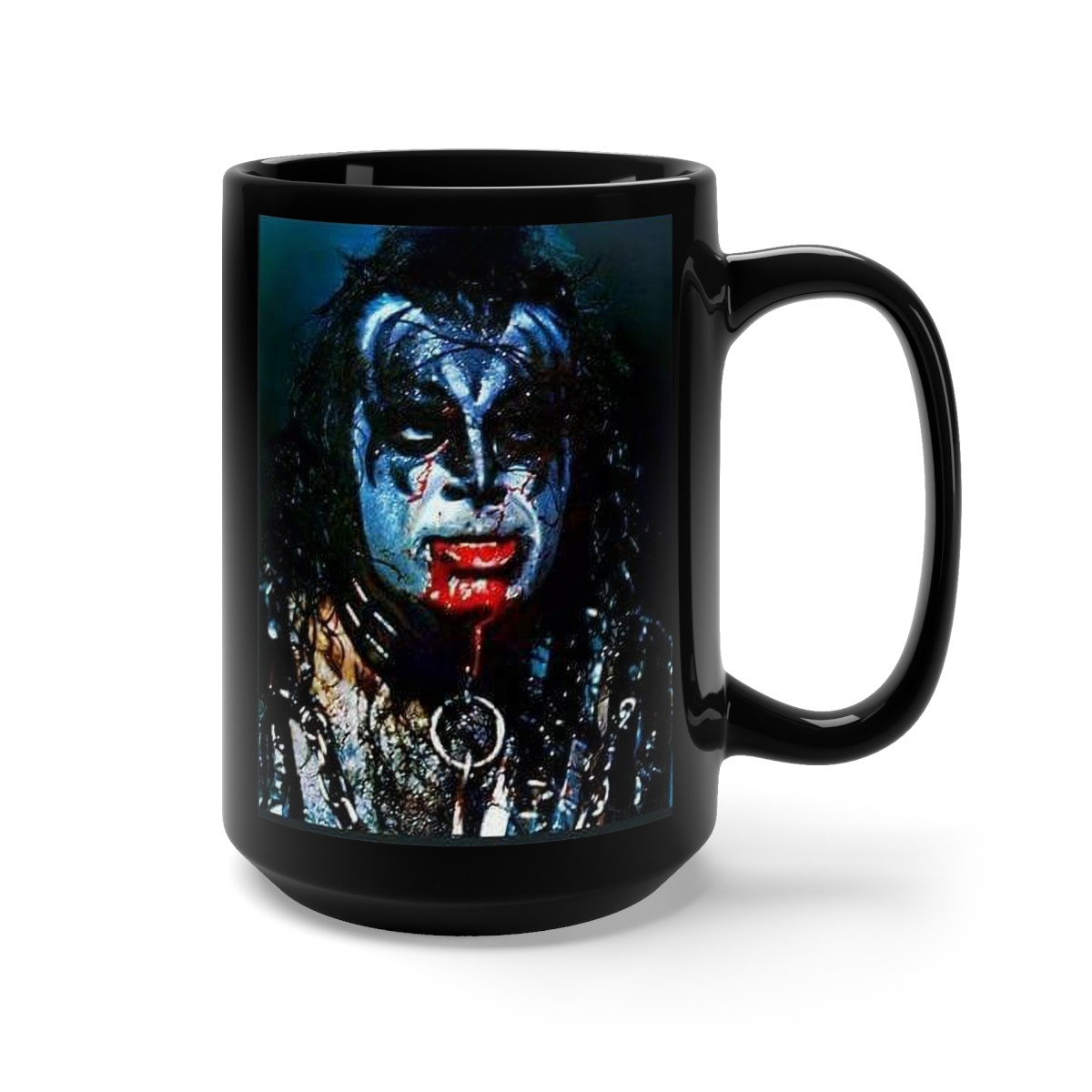 KISS Gene ALIVE 2 Black Mug 15oz