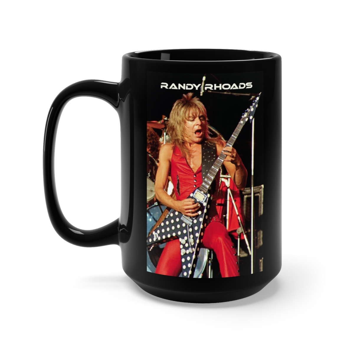 Randy Rhoads Guitar God Black Mug 15oz