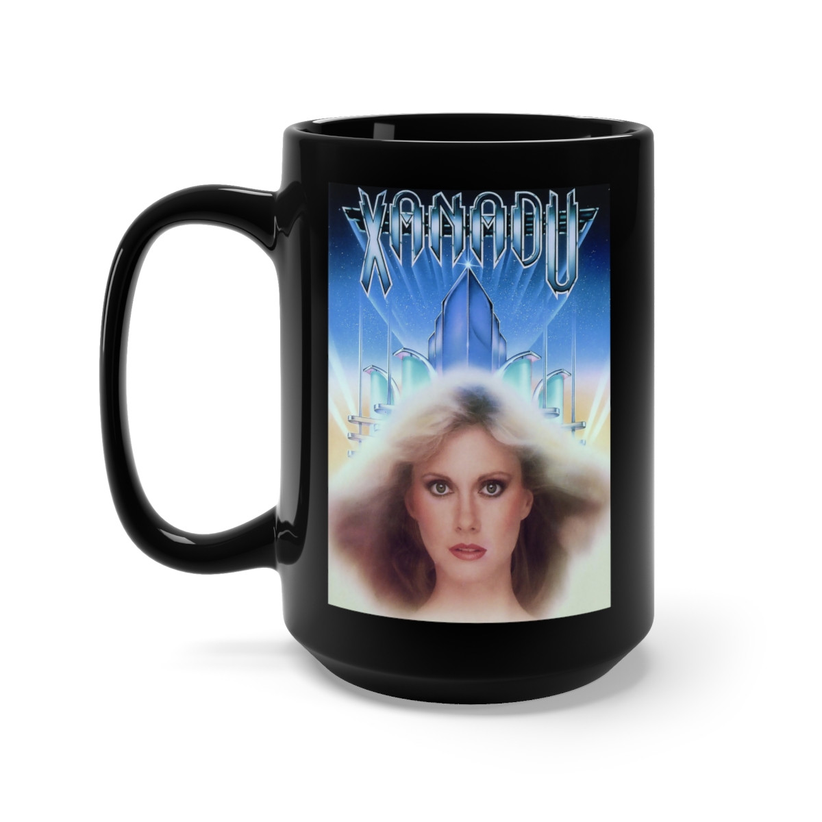 Xanadu Olivia Newton John Black Mug 15oz