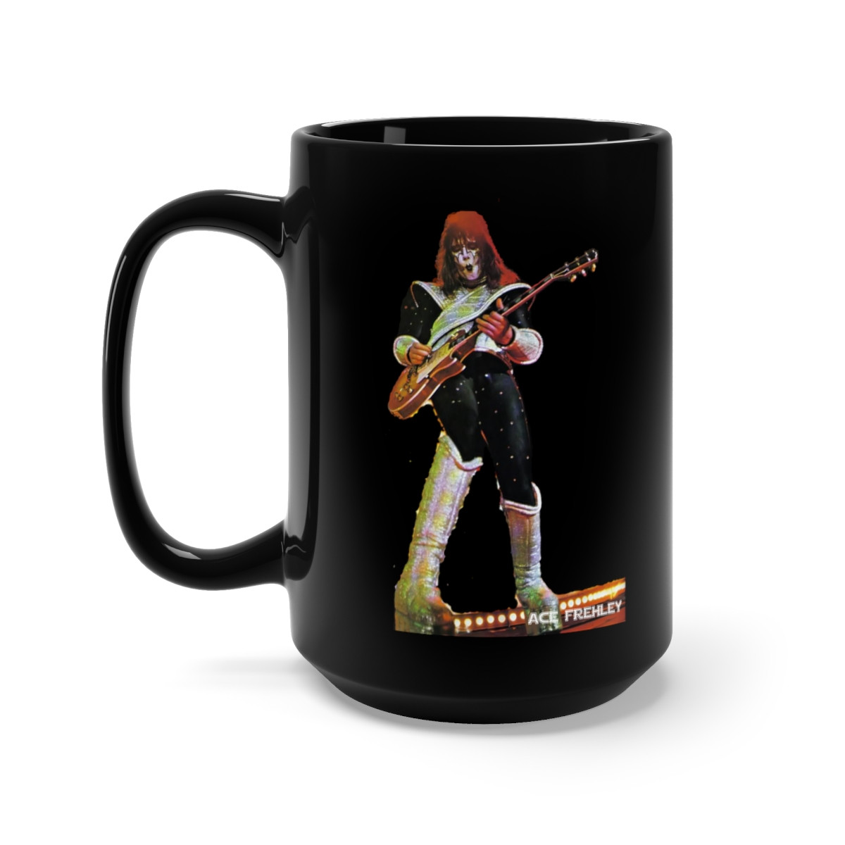 Ace Frehley of KISS '78 Black Mug 15oz