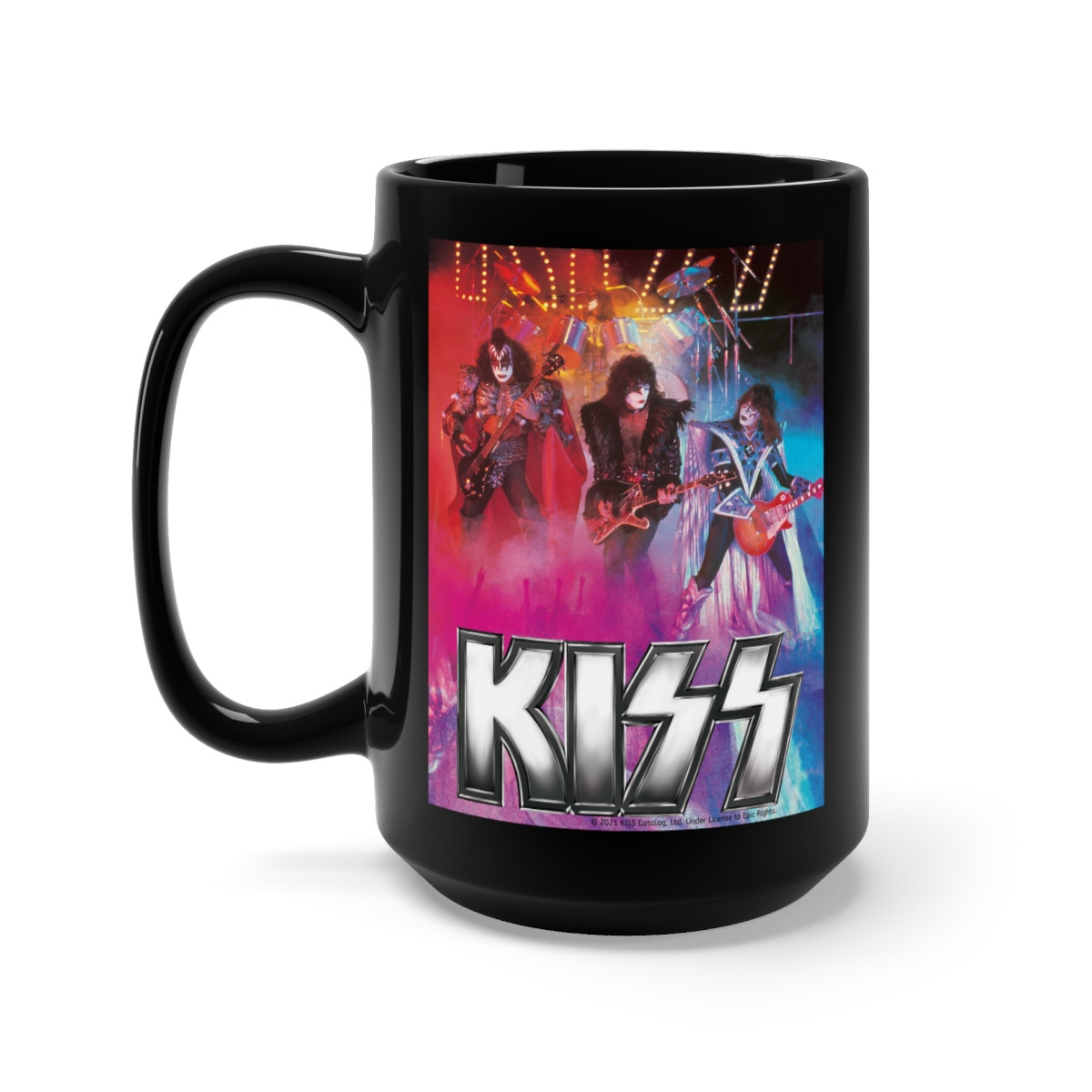 KISS Unmasked Tour 2 Black Mug 15oz