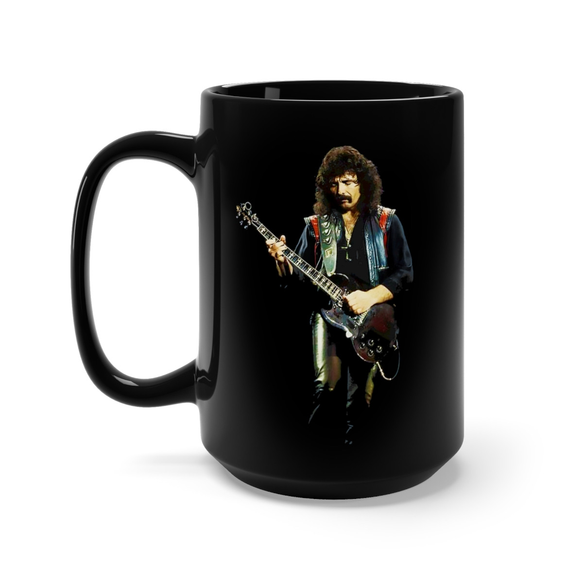 Tony Iommi of Black Sabbath Black Mug 15oz