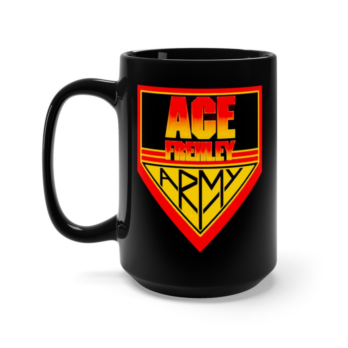KISS  Ace Frehley Army  Black Mug 15oz