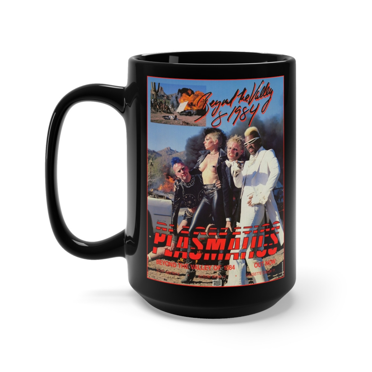 Plasmatics Beyond the valley of 1984 poster  Black Mug 15oz