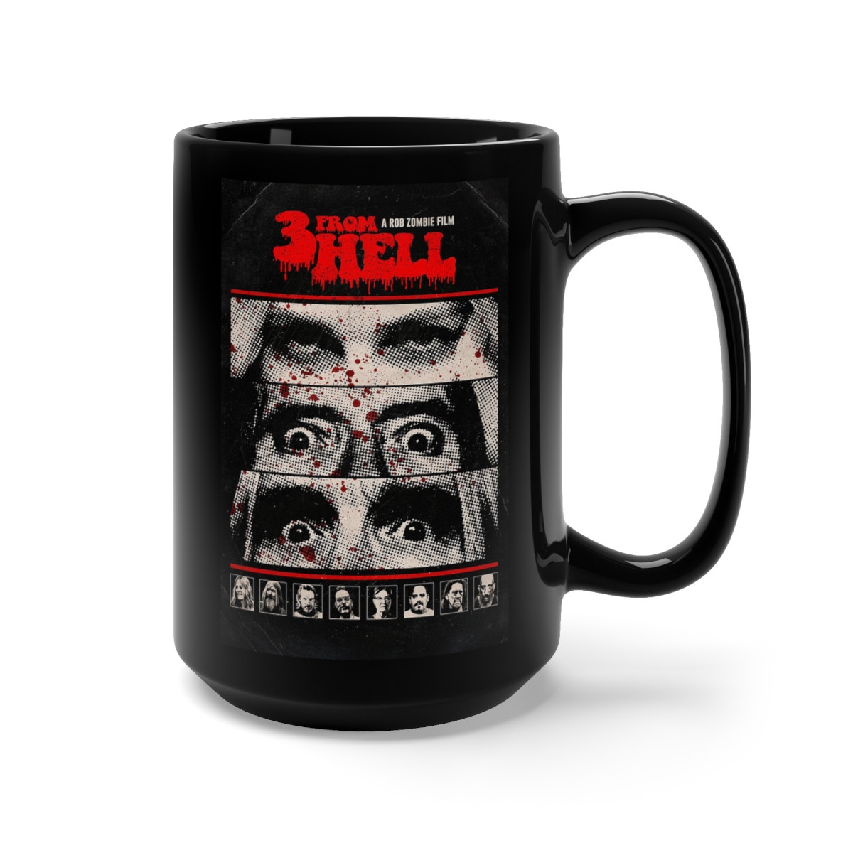 Rob ZOMBIE  3 From Hell Poster  Black Mug 15oz